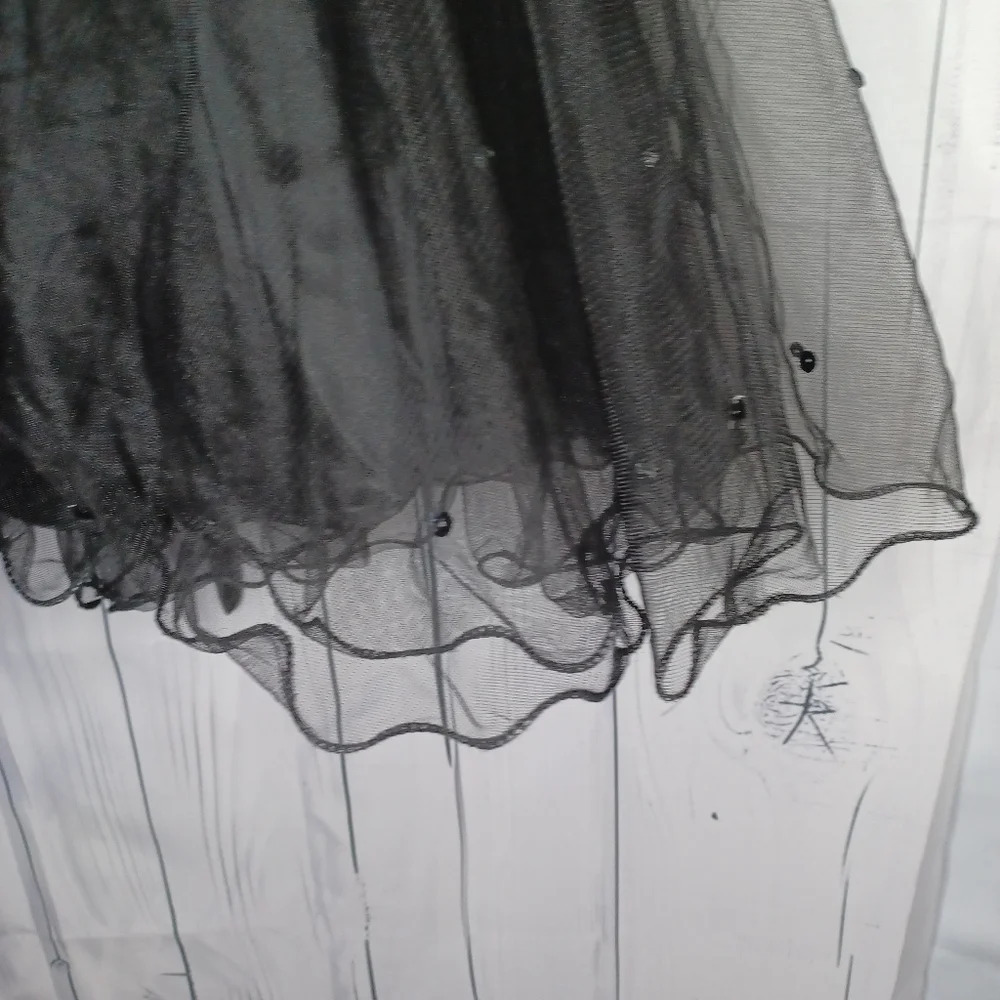 For your special day black strapless sequin mini dress - Picture 3 of 13